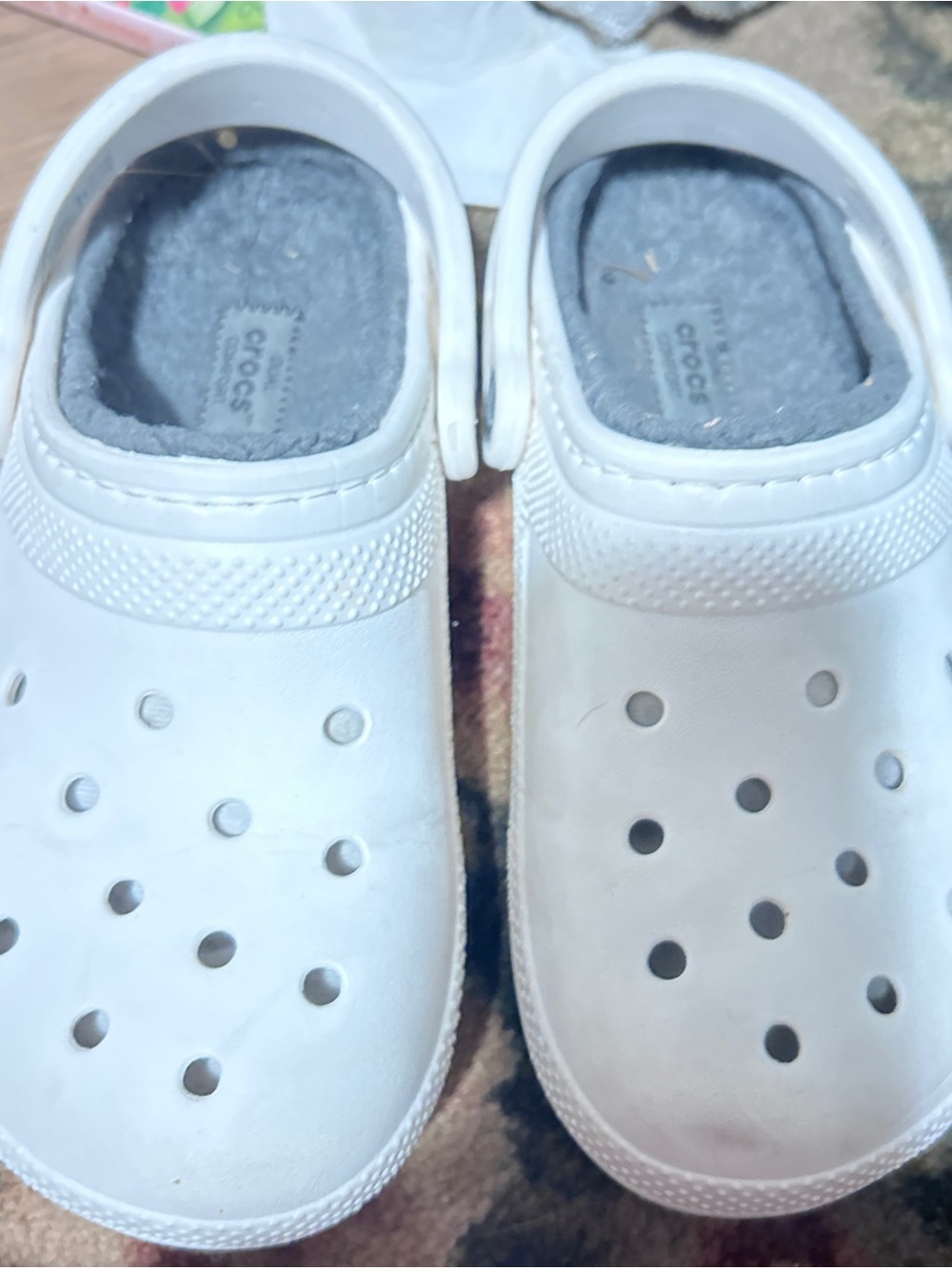 CROCS lined men / women White Classic Clog - White
